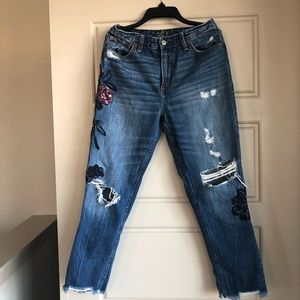Abercrombie and Fitch High Rise Girlfriend Jean